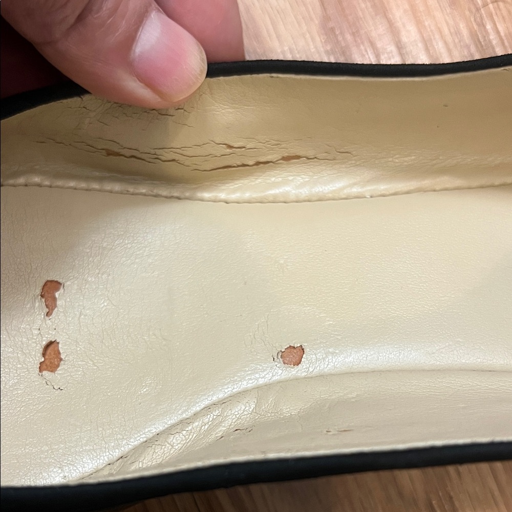 Coach Black and Silver Leather Flats - Picture 12 of 13